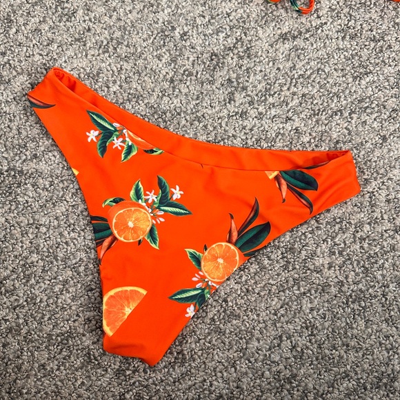 Zaful Orange Blossom Print Bikini Set - Picture 11 of 12